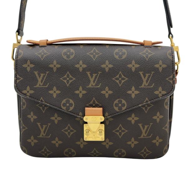 【中古】ルイヴィトン モノグラム ポシェット メティス MM ショルダーバッグ 2WAY ブラウン Aランク lv69173ss