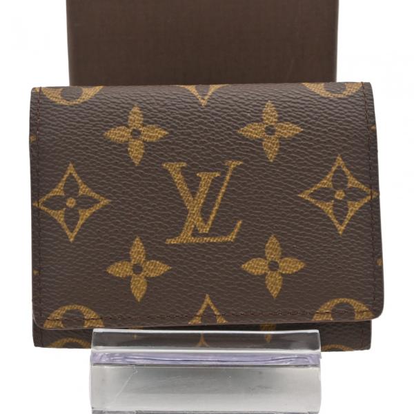 【中古】ルイヴィトン モノグラム アンヴェロップ カルト ドゥ ヴィジット カードケース Aランク lv8521ju LOUIS VUITTON（ルイ・ヴィトン） 【中古】ルイヴィトン モノグラム