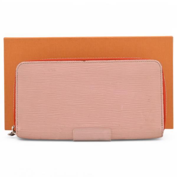 ローズ.バレリーヌ　エピレザー　ビィトン財布 ルイヴィトン 長財布 エピ ローズバレリーヌ Bランク lv8814dn