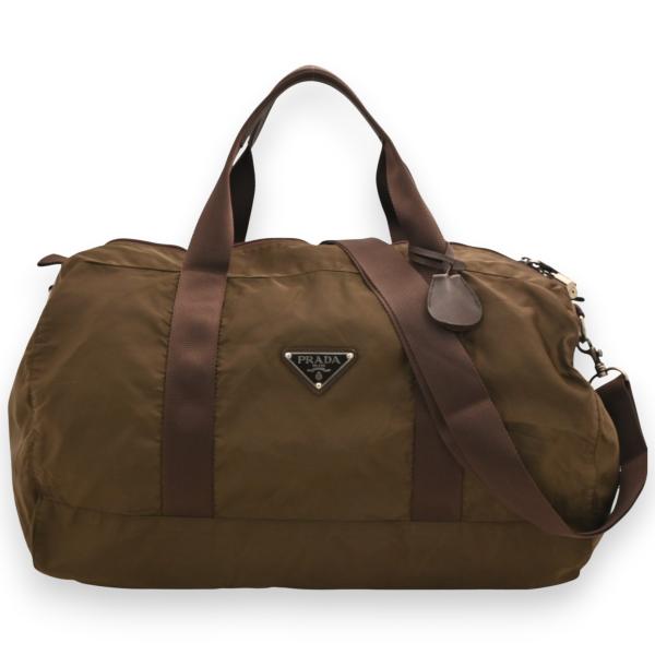 レアプラダボストン PRADA（プラダ） ボストンバッグ ナイロン 三角ロゴ Bランク pr5812cc
