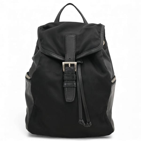 PRADA（プラダ） リュック バックパック ナイロン レザー ブラック B