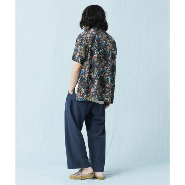 定価3万 Iroquois イロコイ 花札 オープンカラーシャツ 開襟 スリット 定価3万 Iroquois イロコイ 花札 オープンカラーシャツ 開襟