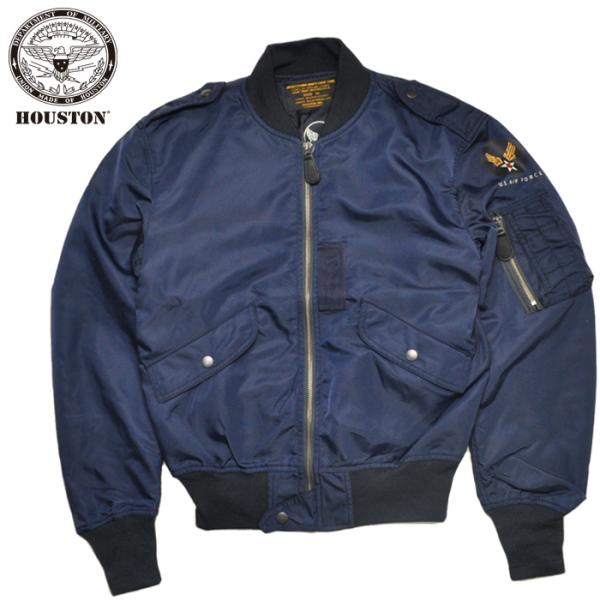 ⭐️ ヒューストン L-2A フライトジャケット 紺 ミリタリー ボンバー 日本製 HOUSTON（ヒューストン） ジャケット L-2A FLIGHT JACKET L-2A
