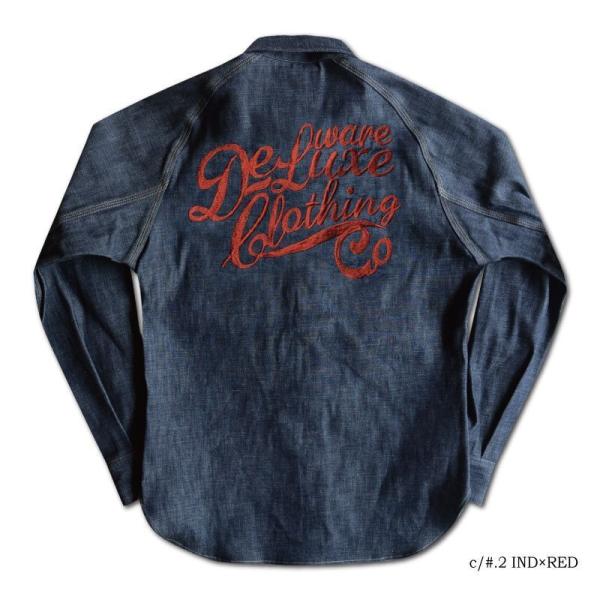 DELUXEWARE デラックスウエア デニムシャツ 7647 EMB DENIM