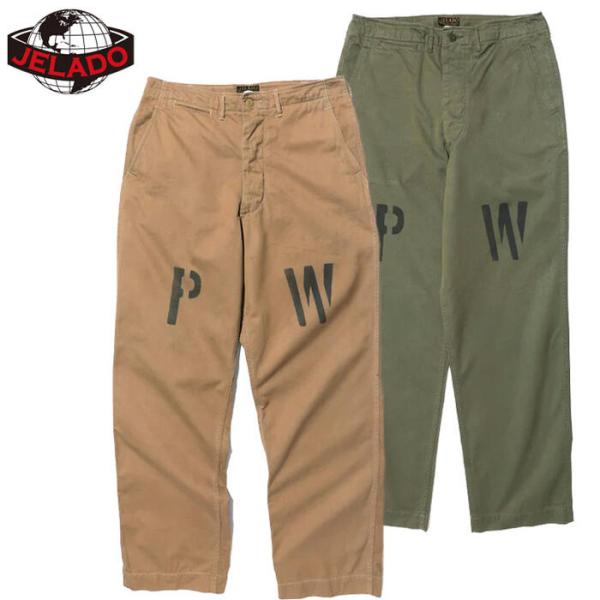 JELADO ジェラード パンツ 41カーキ 41 Khaki Last Resort Chino Cloth Stencil AG9434