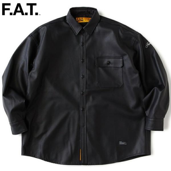 FAT エフエーティー シャツ HANGAR F32610-SH04 フェイクレザー