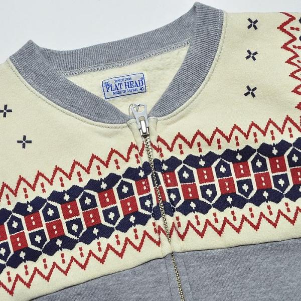 The Flat Head（フラッドヘッド） フラットヘッド 雪柄 フルジップ