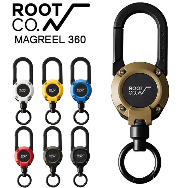 他サイト： ROOT CO. GRAVITY MAGREEL 360 カラビナ キーホルダー おしゃれ リール マグネット内蔵ホルダー ルートコー 伸びる アウトドア 登山 キャンプ 釣り メンズの商品画像