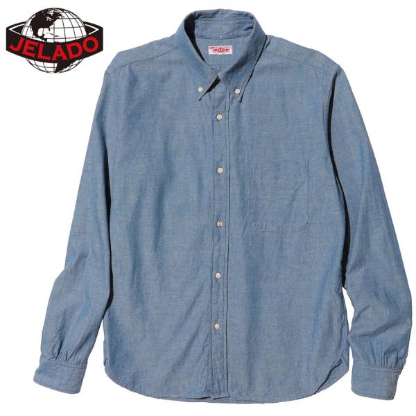 JELADO ジェラード シャツ L/S Madison JP21127 シャンブレーシャツ メンズ