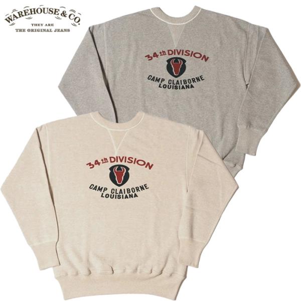 WAREHOUSE（ウエアハウス） スウェット Lot 401 34TH DIVISION