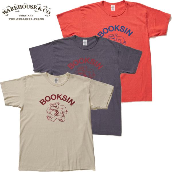 WAREHOUSE ウエアハウス Tシャツ Lot 4064 BOOKSIN セコハン 半袖 アメカジ