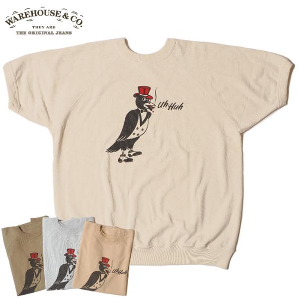 WAREHOUSE ウエアハウス 半袖スウェット Lot 4104 半袖SW CROW'S