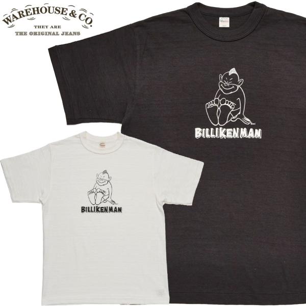WAREHOUSE ウエアハウス Tシャツ Lot 4601 THE SITTING BILLIKENMAN コラボ 花井祐介