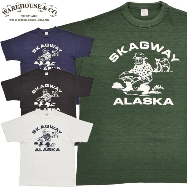 WAREHOUSE ウエアハウス Tシャツ Lot 4601 SKAGWAY 半袖 メンズ アメカジ