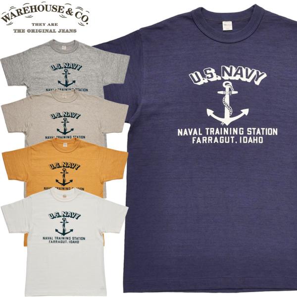 WAREHOUSE ウエアハウス Tシャツ Lot 4601 U.S. NAVY