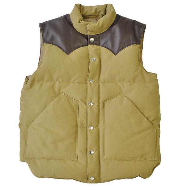 SUGAR CANE シュガーケーン レザーヨーク ダウンベスト メンズ SC12340