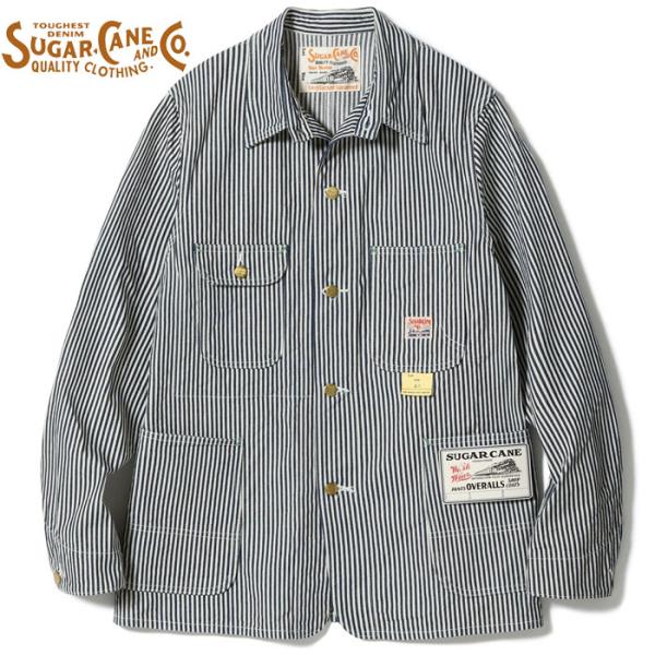 SUGAR CANE シュガーケーン カバーオール SC15656 11oz HICKORY STRIPE