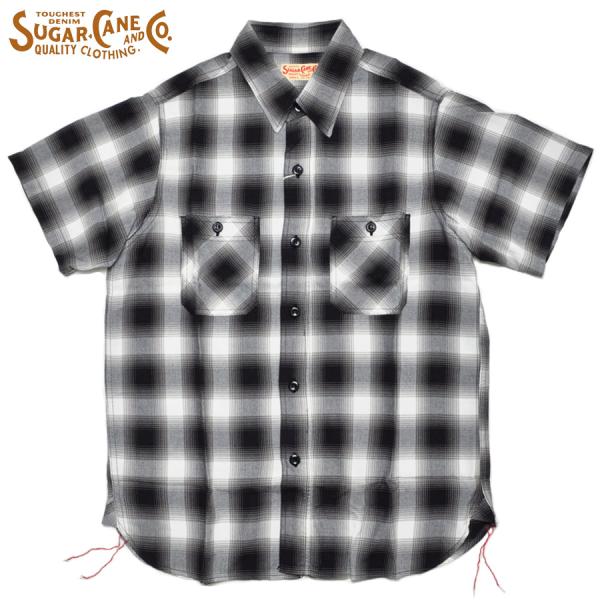 シュガーケーン SUGAR CANE シャツ SC39728 RAYON OMBRE CHECK S/S WORK SHIRT レーヨン オンブレチェック ワークシャツ