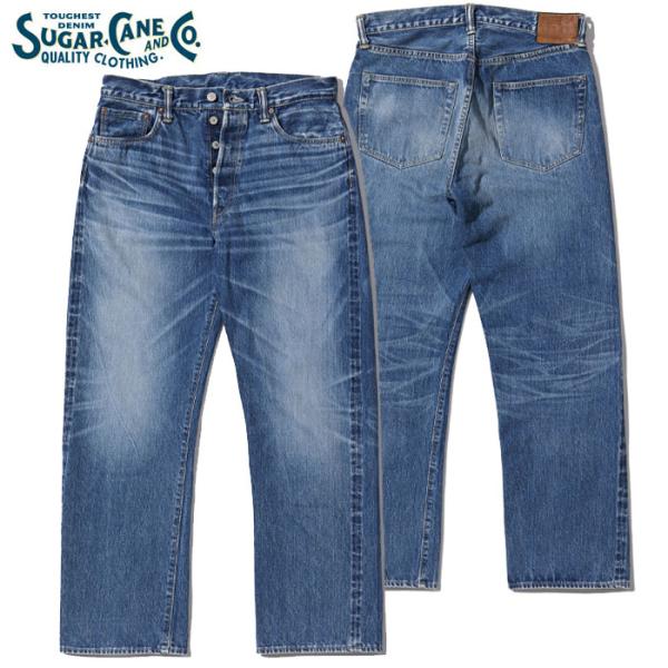 シュガーケーン SUGAR CANE デニム ジーンズ SC41947SW-429 14.25oz. DENIM 1947 AGED MODEL (REGULAR STRAIGHT) 加工モデル