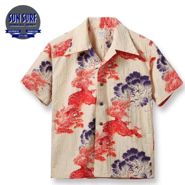 SUN SURF サンサーフ 唐獅子牡丹 アロハシャツ M クラッチマガジン編集長が行く】唐獅子牡丹のアロハシャツ＜SUN SURF