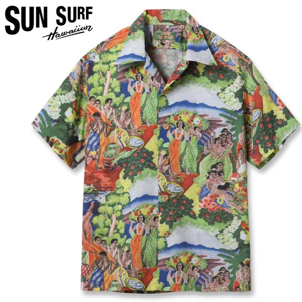 SUN SURF サンサーフ アロハシャツ SS39678 SUN SURF SPECIAL EDITION ORIGINAL MATSON MENU DESIGN by EUGENE SAVAGE (SHORT SLEEVE) 2026年