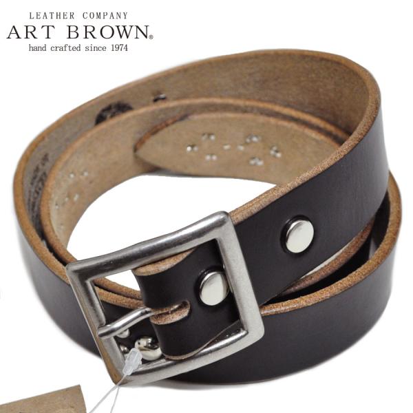 ARTBROWN アートブラウン ベルト 30mm スタッズベルト クロムエクセル VDB30169AB