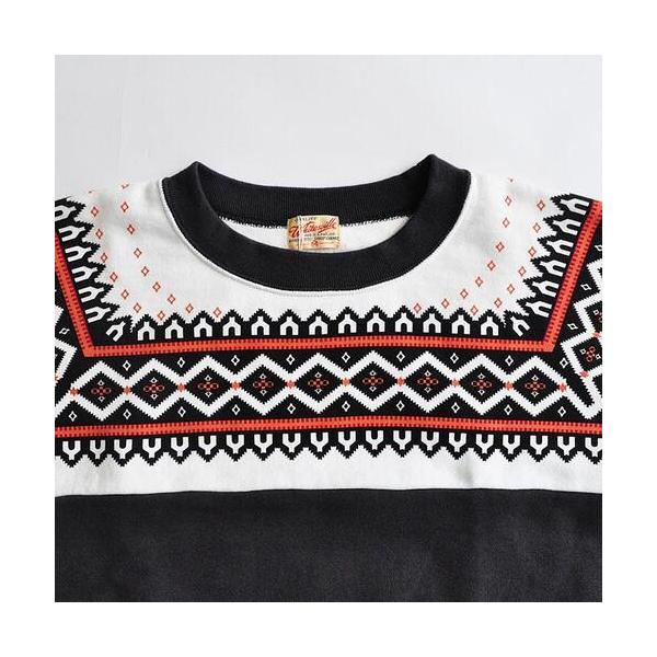 WHITESVILLE ホワイツビル 雪柄 スウェット SNOW PATTERN SWEAT SHIRT