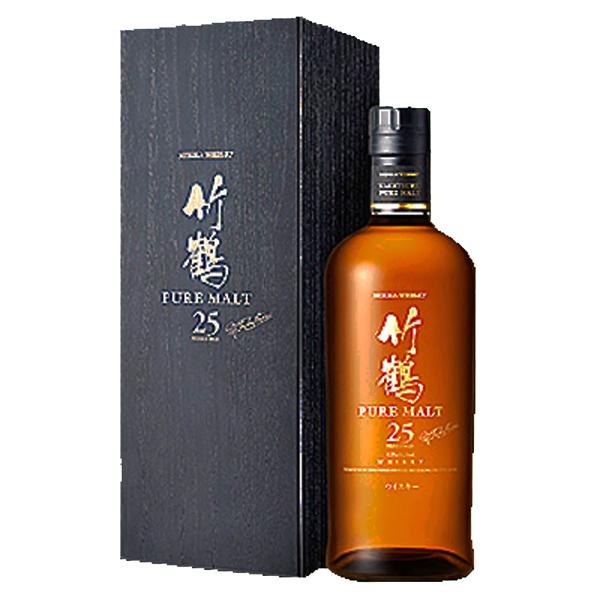 ニッカウヰスキー □□ニッカ 竹鶴25年 ピュアモルト 43度 700ml 