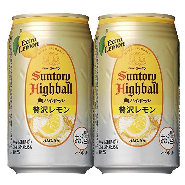 限定発売 サントリー 角ハイボール 贅沢レモン 5 350ml缶 1ケース 24本入り 3 お酒の専門店ファースト 通販 Paypayモール
