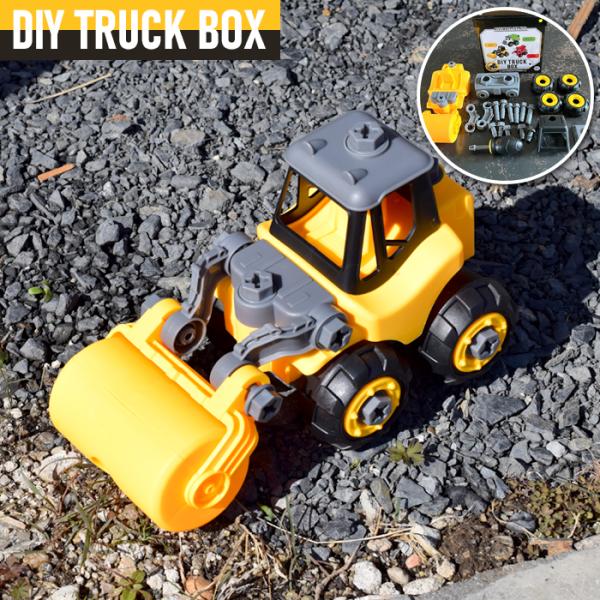magnet DIY TRUCK BOX イエロー おもちゃ 知育 玩具 組み立て 6歳以上
