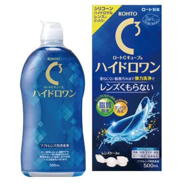 ロート製薬 コンタクト洗浄液 ロート Cキューブハイドロワン 500ml 