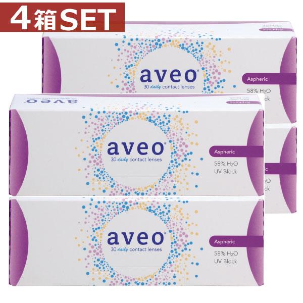 コンタクトレンズ　1day アベオワンデー 30枚入 　×4箱　aveo1day　コンタクトレンズ　1day　1day/１日
