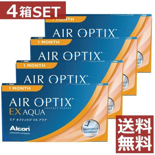 愛用 3枚入 コンタクトレンズ 4箱 コンタクトレンズ １ヶ月 アルコン エアオプティクスｅｘアクア コンタクトレンズ ケア用品 Afghankarobar Com