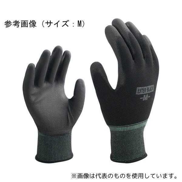 他サイト： ACE(手袋) AG7701-L ウレタン背抜き手袋 エステル ブラック 10双組 Lサイズの商品画像