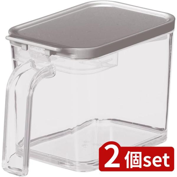 [関連word]  フォルマMRポット レギュラーGY A1108 2個セット | フォルマMRポット 調味料ポット キッチン収納 ストッカー すり切り板付き グレー アスベル ブラック 調味料入れ シュガーポット ソルトポット 片手開閉 ...