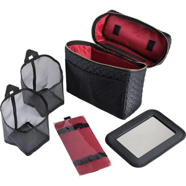 [関連word] ス 底板 化粧ポーチ コンパクト 化粧品収納 スキンケア用品収納 バニティ メッシュポケット 持ち運び クール 収納力 小型 高さ調整 機能的 ファッション整理 内ポケット 化粧ブラシ収納 スプレー収納 旅行用 ケース 整...