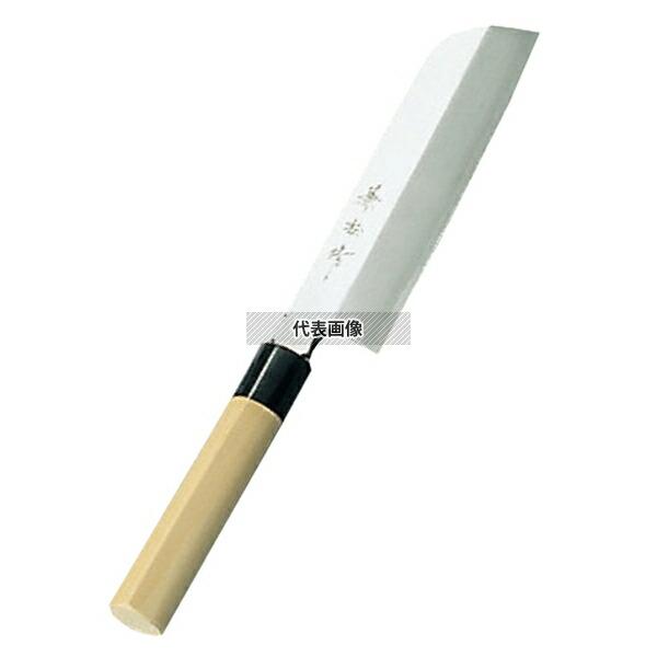 兼松作 日本鋼 鎌型薄刃庖丁 18cm 薄刃  包丁 No.0571300
