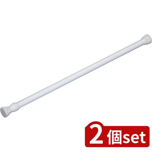 [関連word]  突ぱりスマートポール ミニS RPW-2 2個セット | 突っ張りスマートポール 突っ張り棒 ミニS 突っ張りポール 伸縮棒 収納棒 落ちない 収納 突っ張り収納 洋服掛け おしゃれ ホワイト 白 スリム 細タイプ 耐荷...