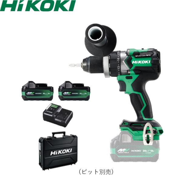 HiKOKI(日立工機) 18Vコードレスドライバドリル DS18DC(2XPSZ) 電池2個 