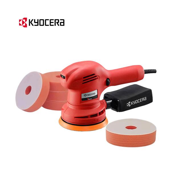 京セラ　電動ポリッシャー ダブルアクションポリッシャー　木工研削や車磨きなど多用途に　研磨用スポンジ付きリョービ(京セラ) 電動サンダポリッシャー　RSE-1250　スポンジ4枚付き