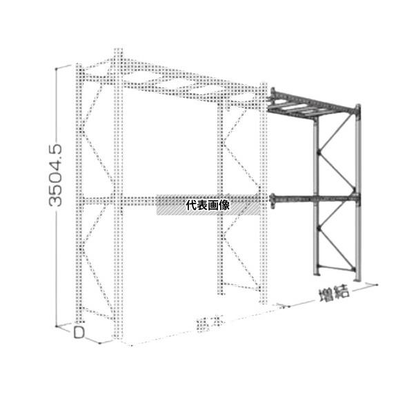 日本ファイリング パレットラック 35H-2段(積載重量1t/段) P6-35X27A11