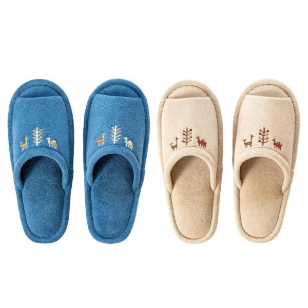 [関連word] 選べる シエラ スリッパ (ブルー・ベージュ) | スリッパ トイレスリッパ ルームシューズ エスニック インテリア ベージュ ブルー 丸洗い おしゃれ トイレ用スリッパ 洗えるスリッパ 洗濯可 やわらか 肌触り 可愛い ...