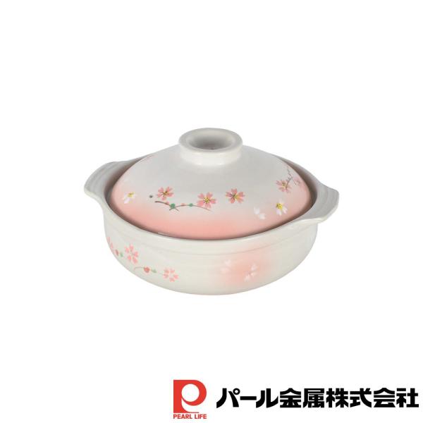 他サイト： パール金属 土鍋8号(桜日和)の商品画像