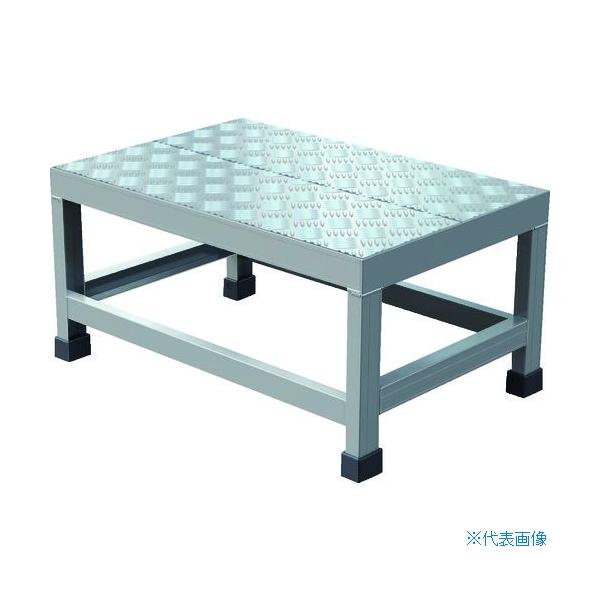 ■TRUSCO アルミ製溶接一体構造型作業台 縞板タイプ 一段(完成品) W600×D400×H300 WTDBC6430(2074493)