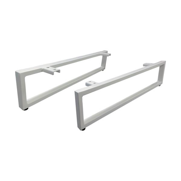■TRUSCO スクエアテーブル用脚部 580×130 ホワイト TSREGW(2576448)[送料別途お見積り][法人限定][直送]