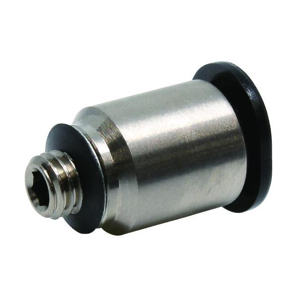 ■PISCO ワンタッチ継手 チューブフィッティングミニ 六角穴付ストレート チューブ6 接続口径M5×0.8 POC6M5M(2907291)