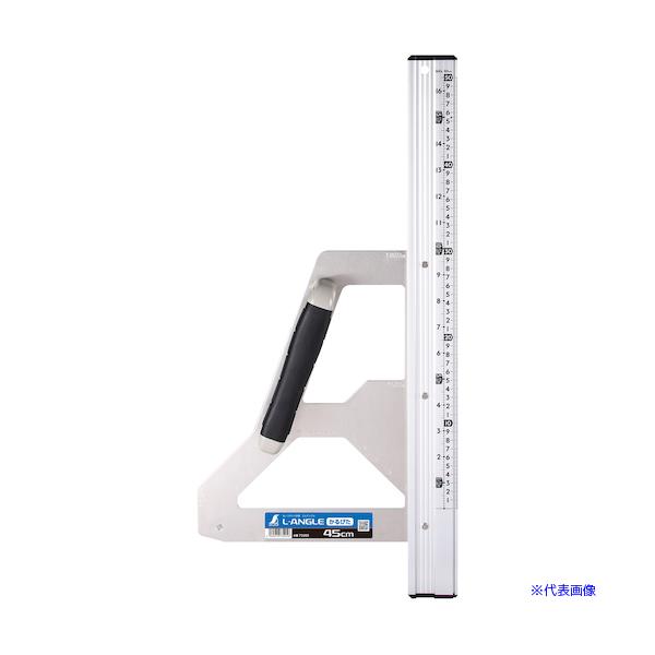 他サイト： ■シンワ 丸ノコガイド定規 エルアングル かるぴた 45cm 併用目盛 73205(5574567)の商品画像