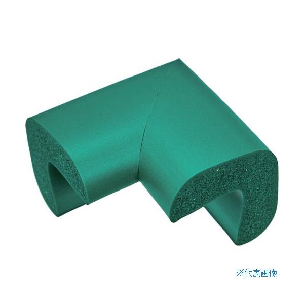 ■TRUSCO 安心クッション コーナー用 油面接着 小 1個入 グリーン TAC28YS(7647301)