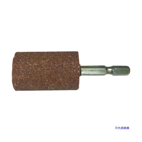 他サイト： ■RELIEF 六角軸 軸付砥石 金属用(WA) 円筒型 φ25×38mm 27802(8592476)の商品画像