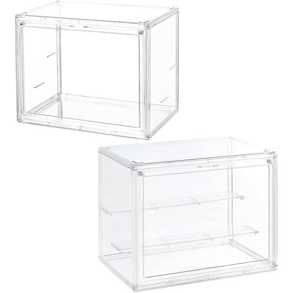 【商品詳細】横幅27×奥行18×高さ22cm UVカット。マグネット前扉。素材：アクリル【抜群の透明度】厳選した高透明度アクリル板、アクリルの透過率は90％以上。再生アクリルの場合は曇って見える場合があります。また、ガラスと比べ軽量で割れに...